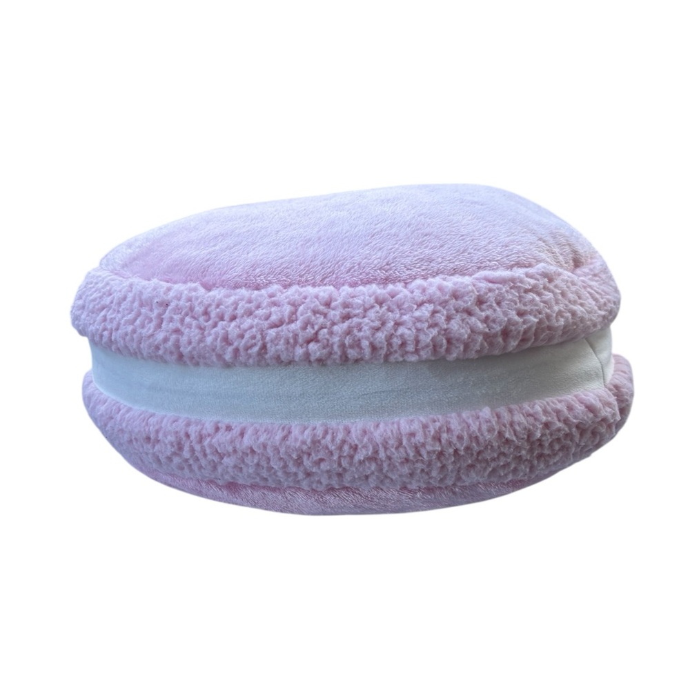 pink macaron pillow plush